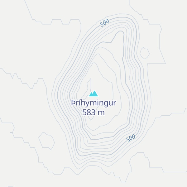 Map of Þríhymingur