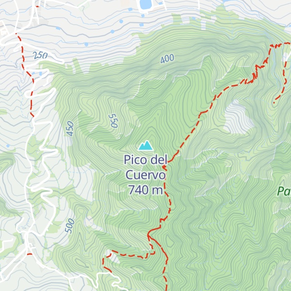 Map of Pico del Cuervo