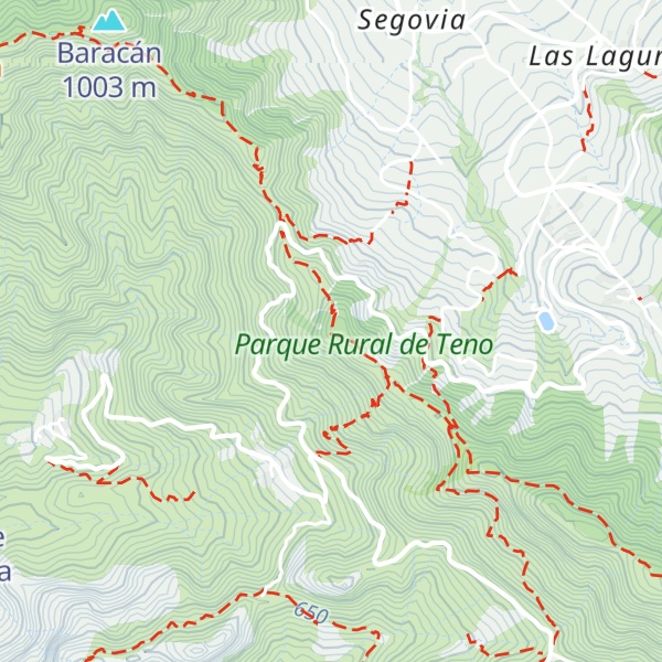 Map of Cumbre del Carrizal
