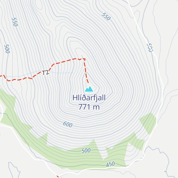 Map of Hlíðarfjall