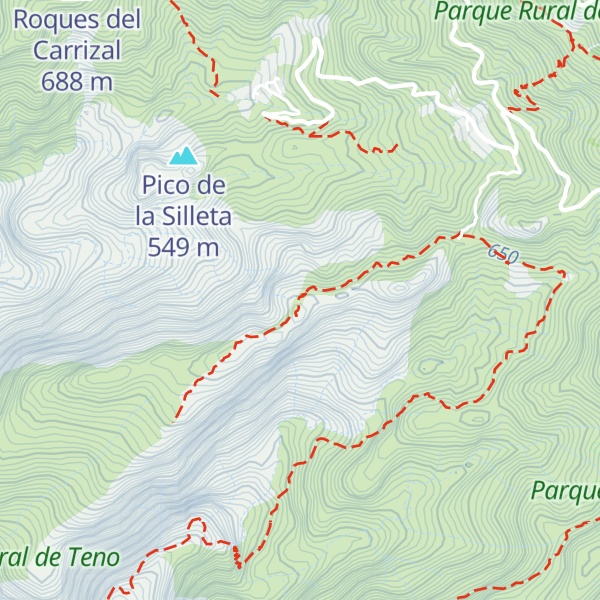 Map of Pico de las Aneas