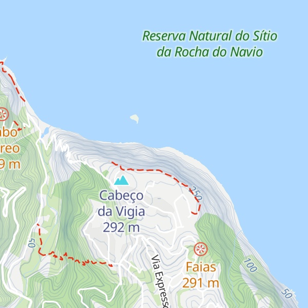 Map of Rocha das Vinhas