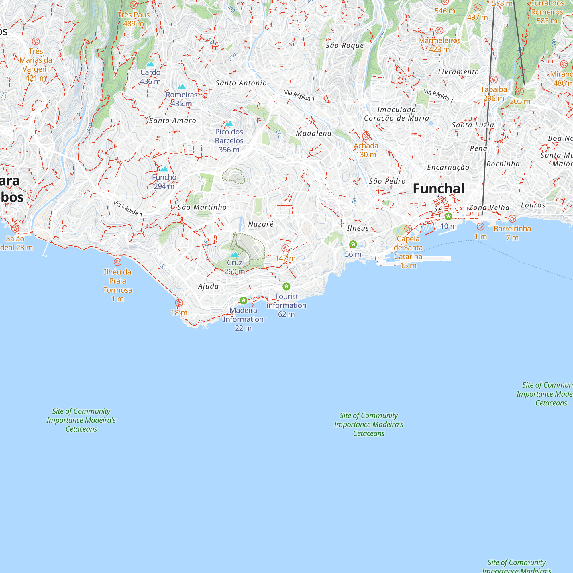 Tourist information map