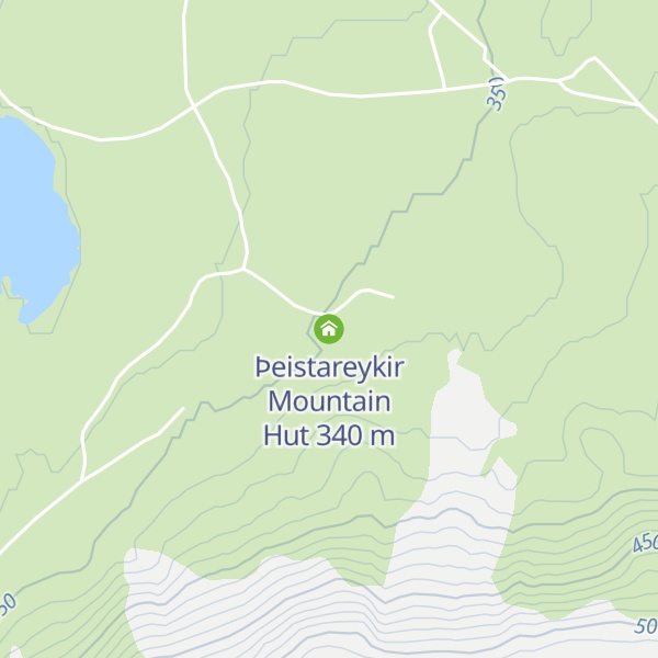 Map of Þeistareykir Mountain Hut