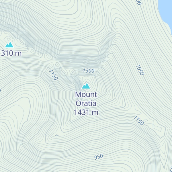Map of Mount Oratia
