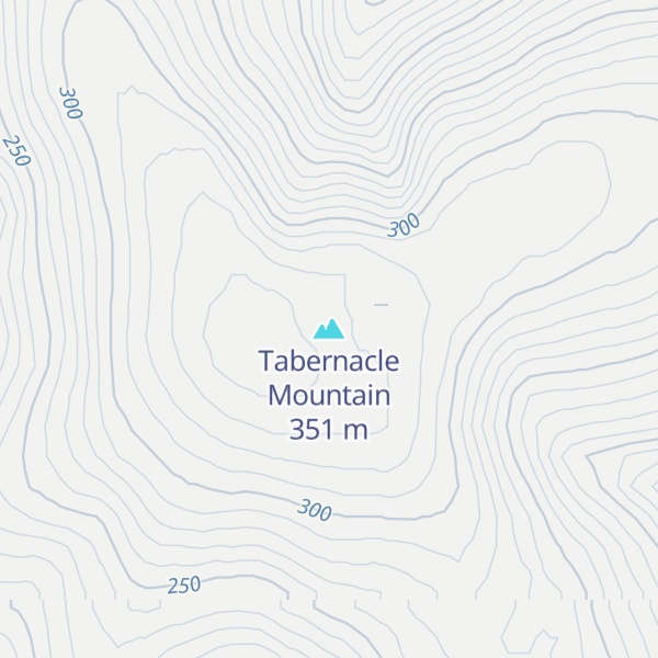 Map of Tabernacle Mountain