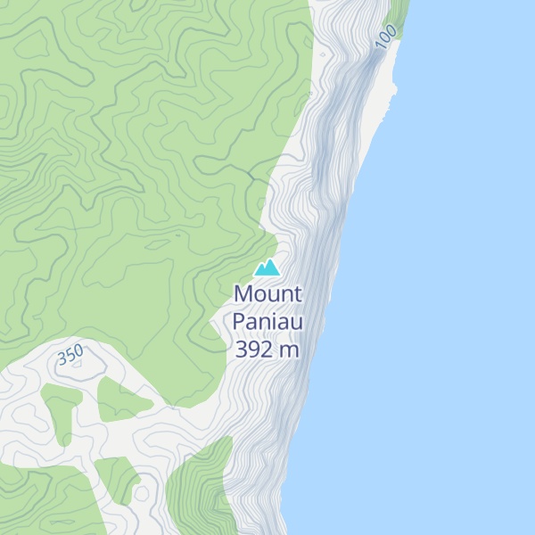 Map of Mount Paniau