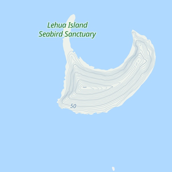 Map of Mount Lehua