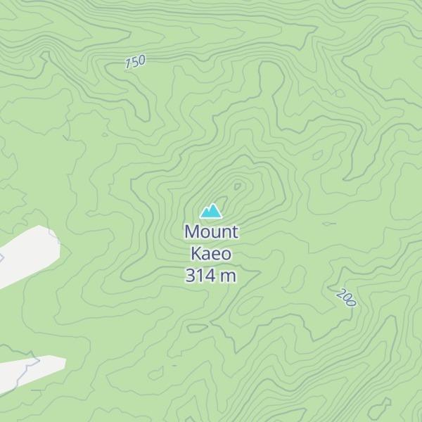 Map of Mount Kaeo
