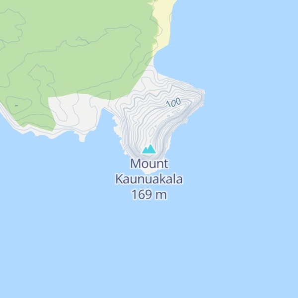 Map of Mount Kaunuakala