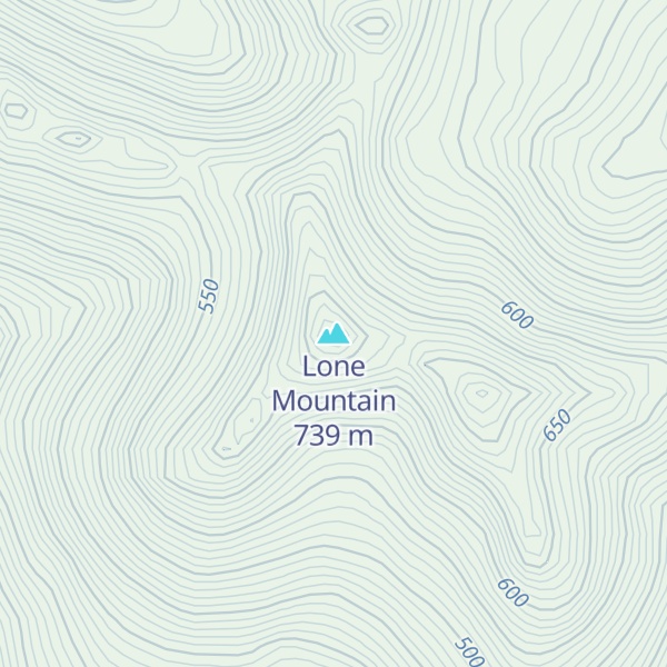 Map of Lone Mountain