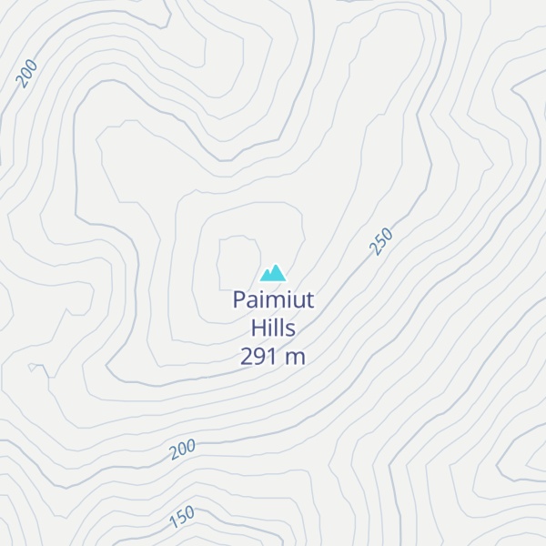 Map of Paimiut Hills