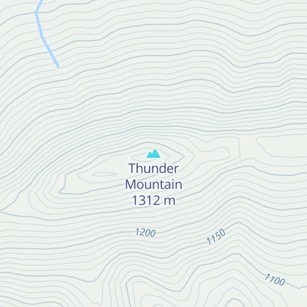 Map of Thunder Mountain