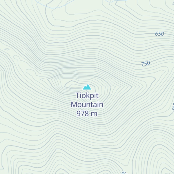 Map of Tiokpit Mountain