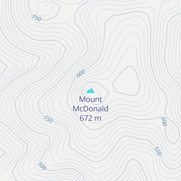 Map of Mount McDonald