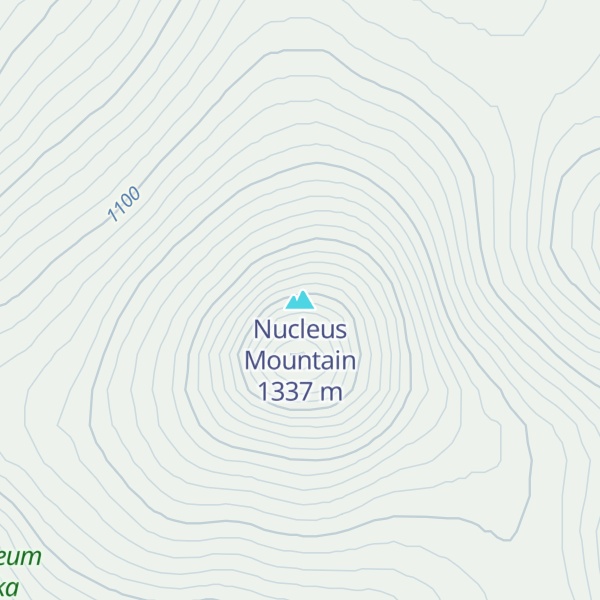 Map of Nucleus Mountain