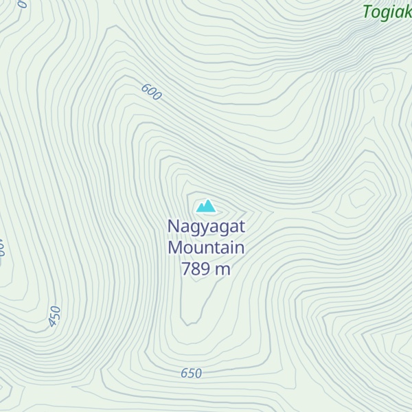 Map of Nagyagat Mountain