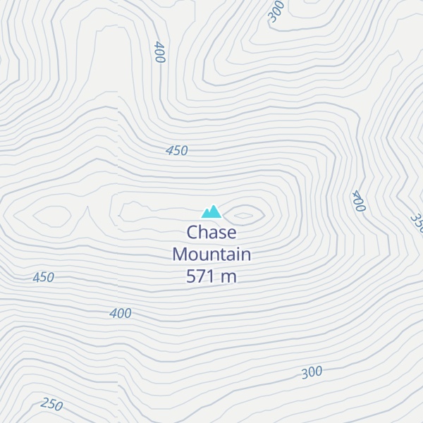 Map of Chase Mountain