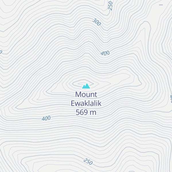 Map of Mount Ewaklalik