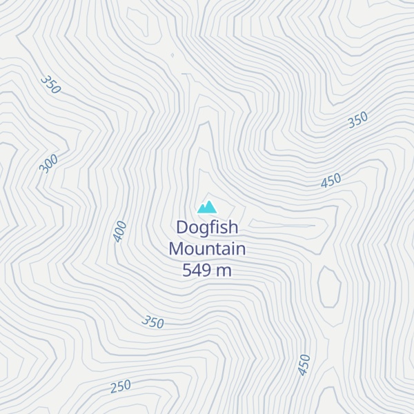 Map of Dogfish Mountain