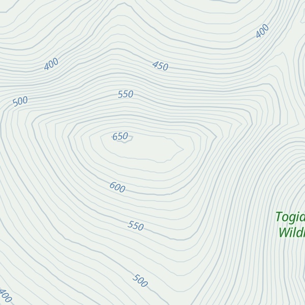 Map of Downdraft Mountain