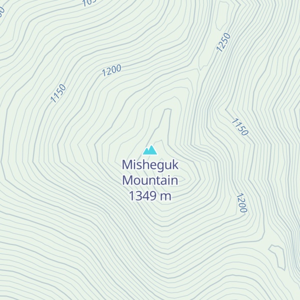 Map of Misheguk Mountain