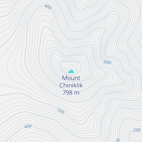 Map of Mount Chiniklik