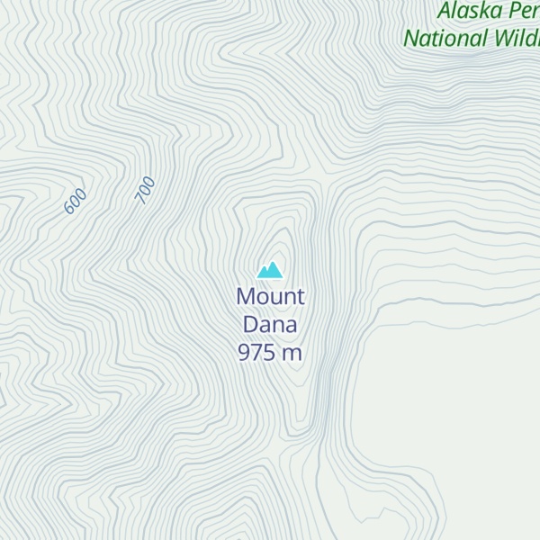 Map of Mount Dana