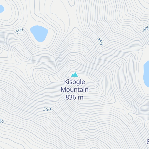 Map of Kisogle Mountain