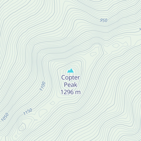 Map of Copter Peak