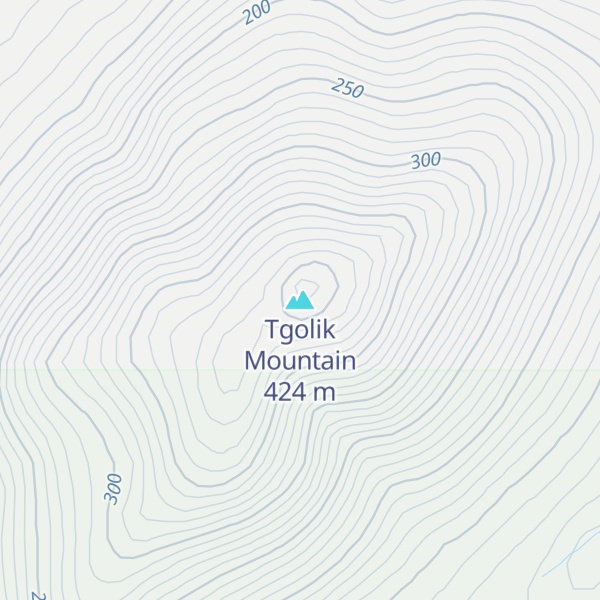Map of Tgolik Mountain