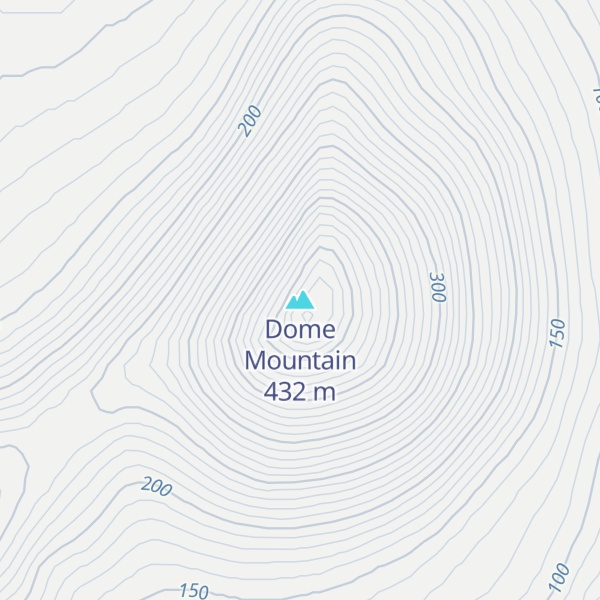 Map of Dome Mountain