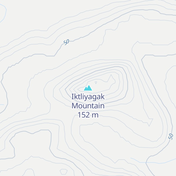 Map of Iktliyagak Mountain
