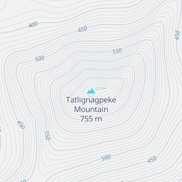 Map of Tatlignagpeke Mountain