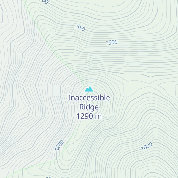 Map of Inaccessible Ridge