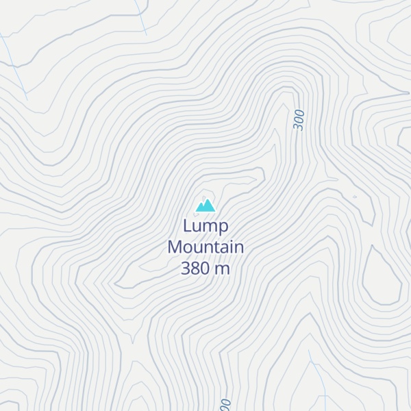 Map of Lump Mountain