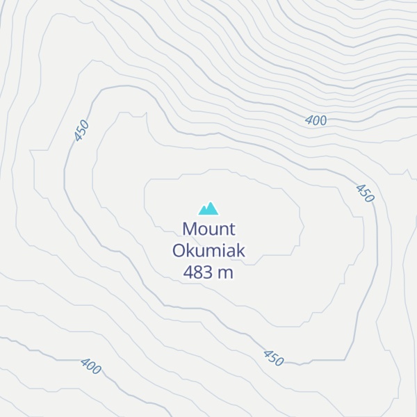 Map of Mount Okumiak