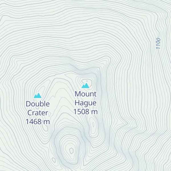Map of Mount Hague