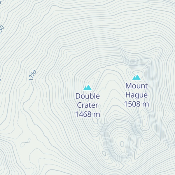 Map of Double Crater