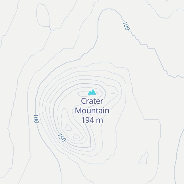 Map of Crater Mountain