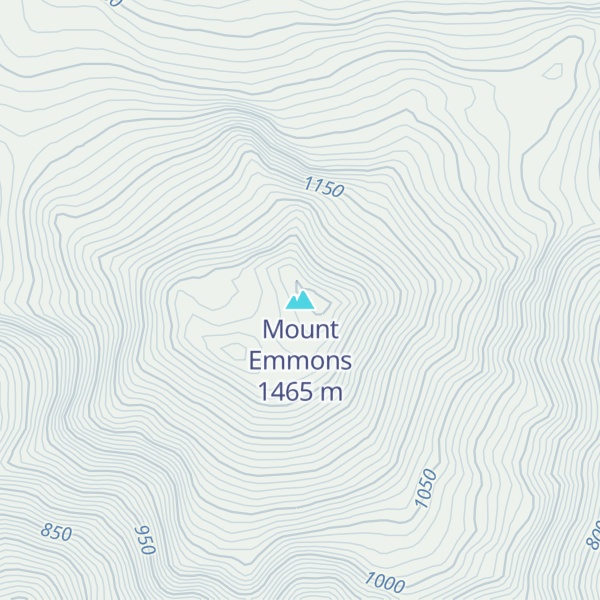 Map of Mount Emmons