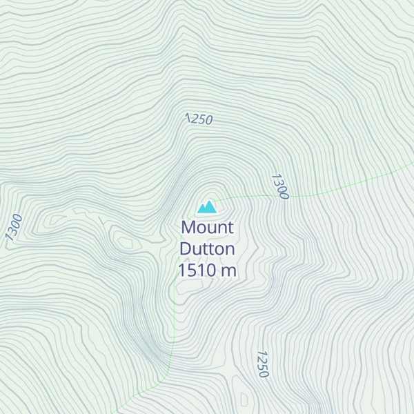 Map of Mount Dutton