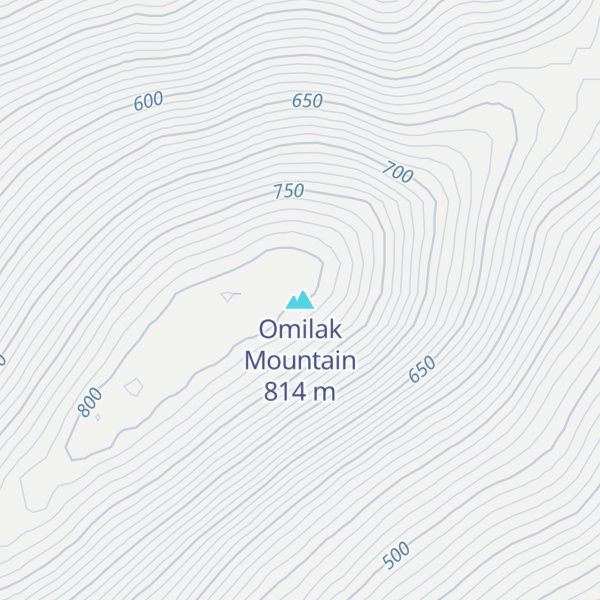 Map of Omilak Mountain