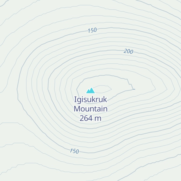 Map of Igisukruk Mountain