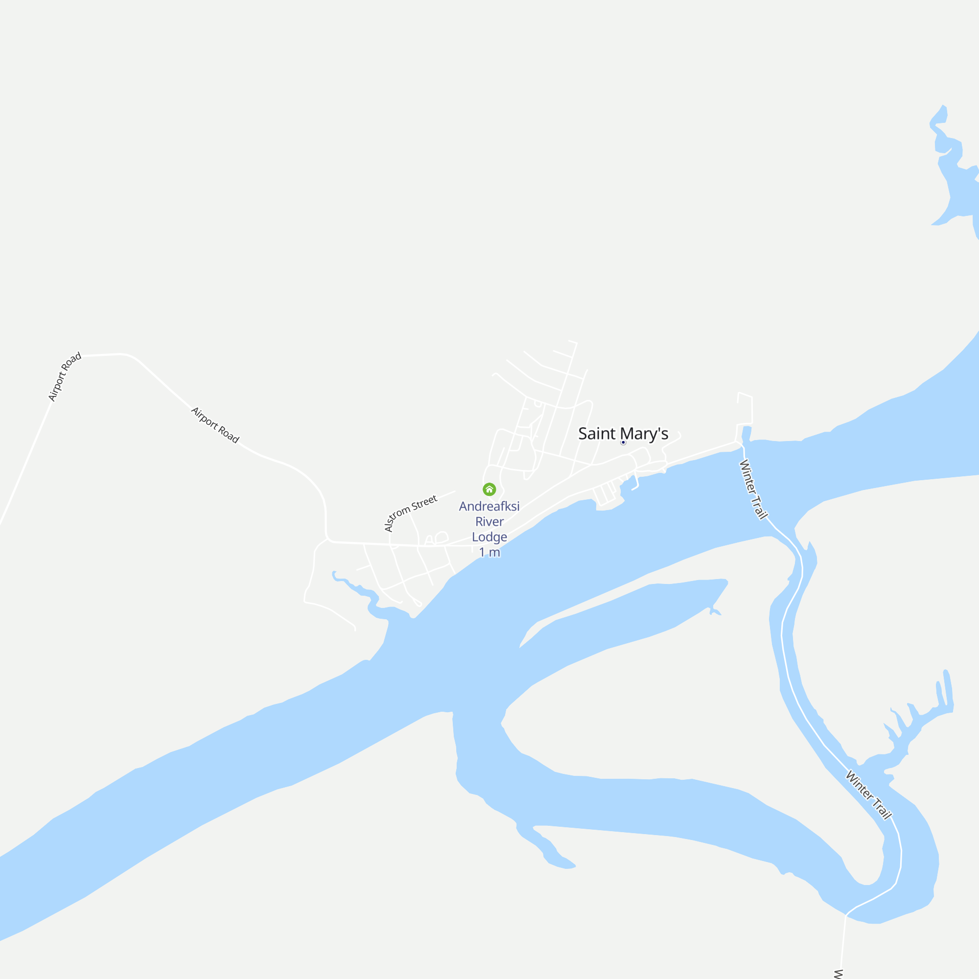 Andreafksi River Lodge map