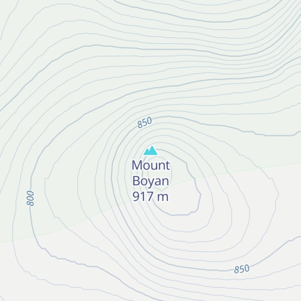 Map of Mount Boyan