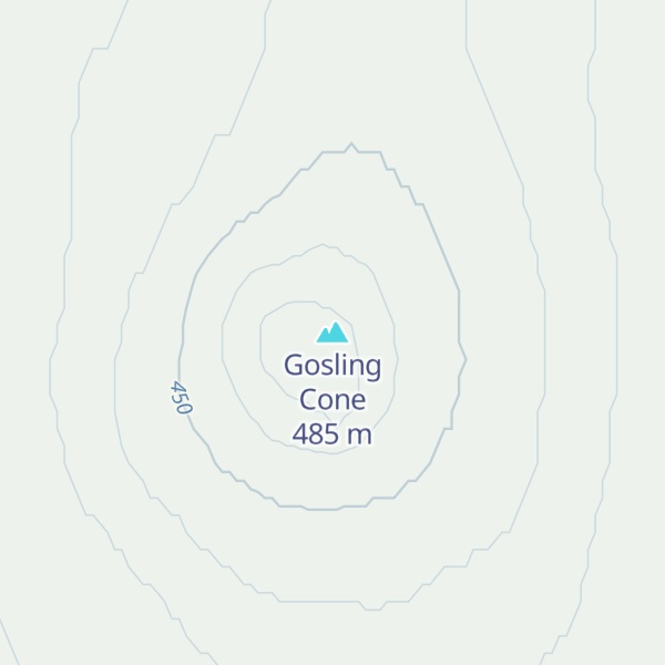 Map of Gosling Cone