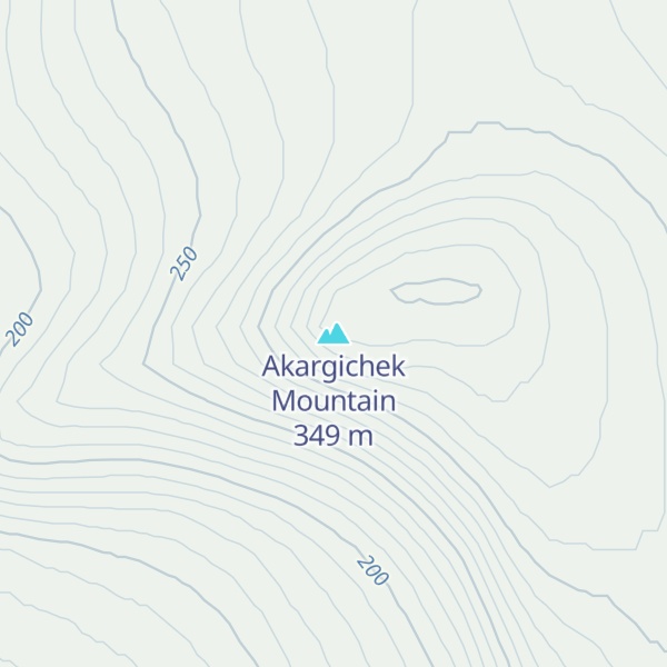Map of Akargichek Mountain