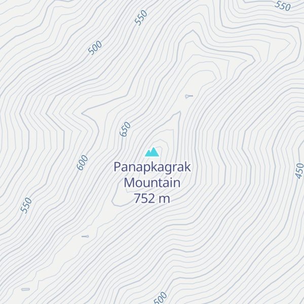 Map of Panapkagrak Mountain