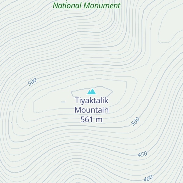 Map of Tiyaktalik Mountain